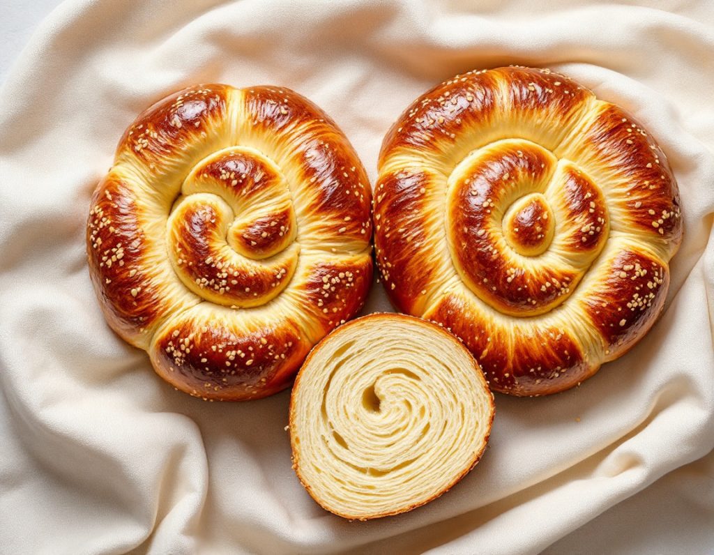 חלה חגיגית עגולה לראש השנה